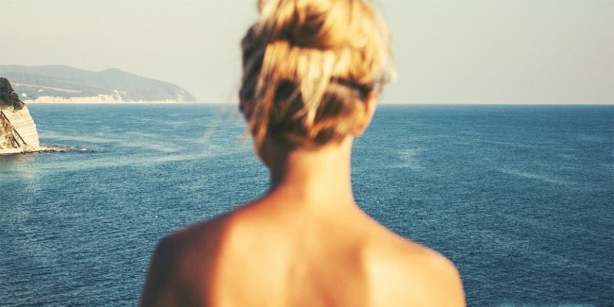 Femme Mer Paysage