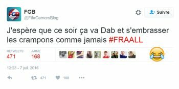 Fraall Hashtag Twitter Supporter Equipe France Avant Match Euro2016
