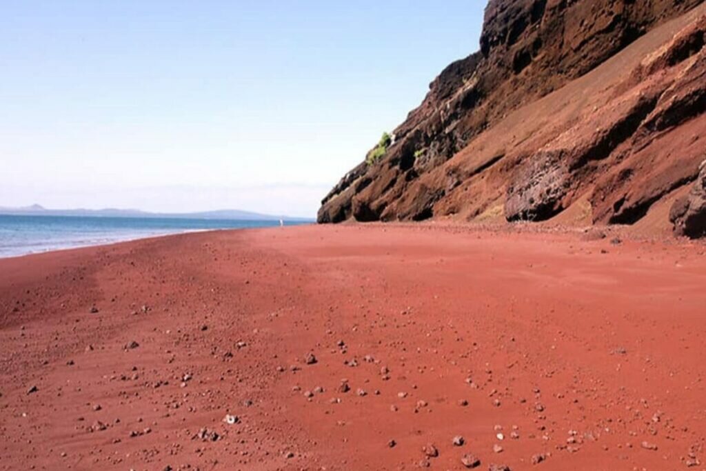 Plage Sable Rouge Iles Galapagos