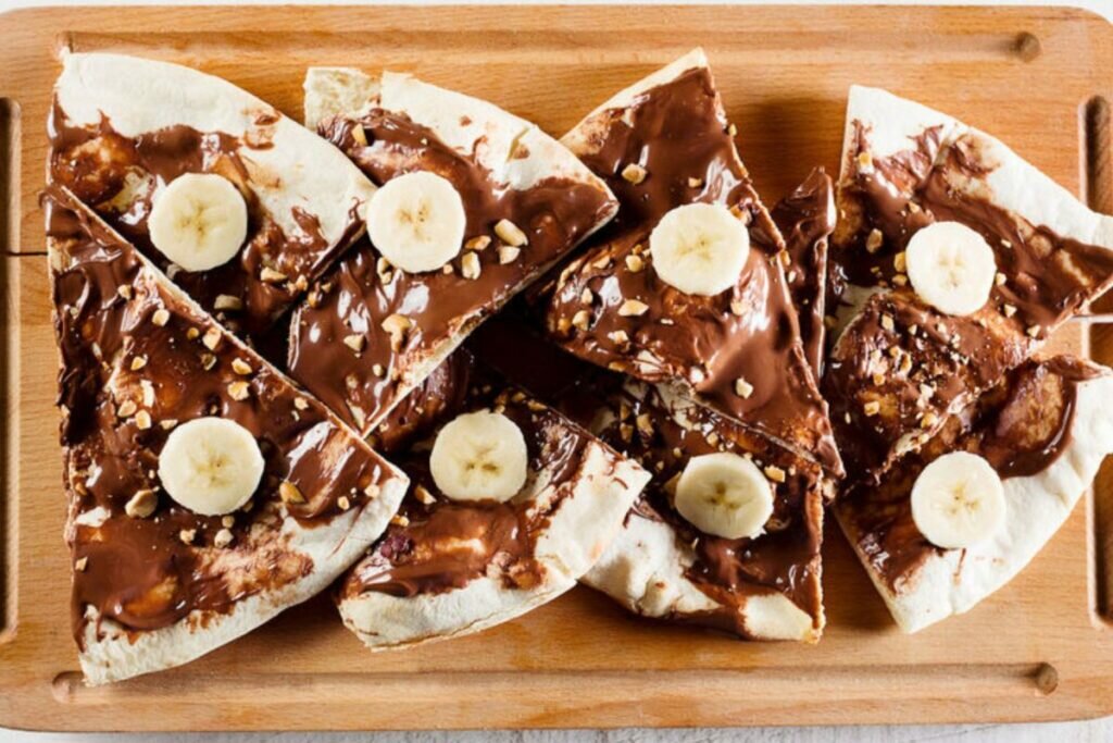 Pizza Au Chocolat Fondu