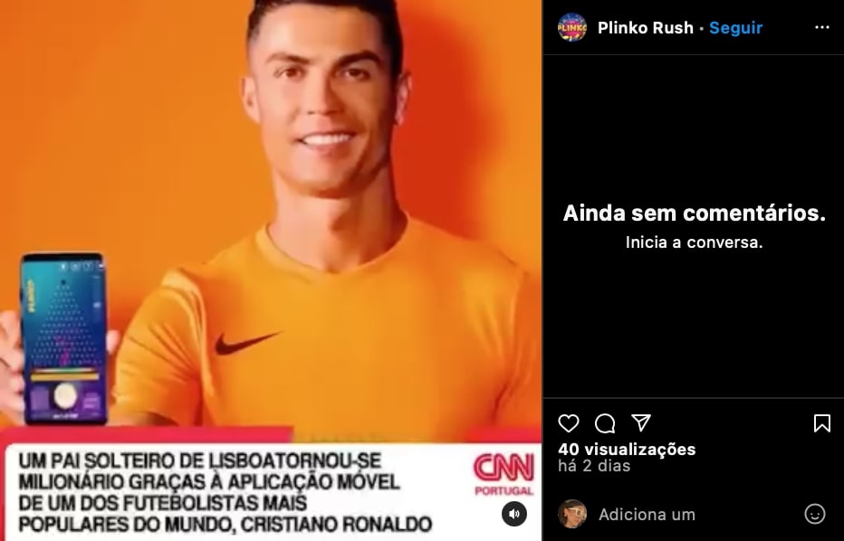 plinko scam with ronaldo