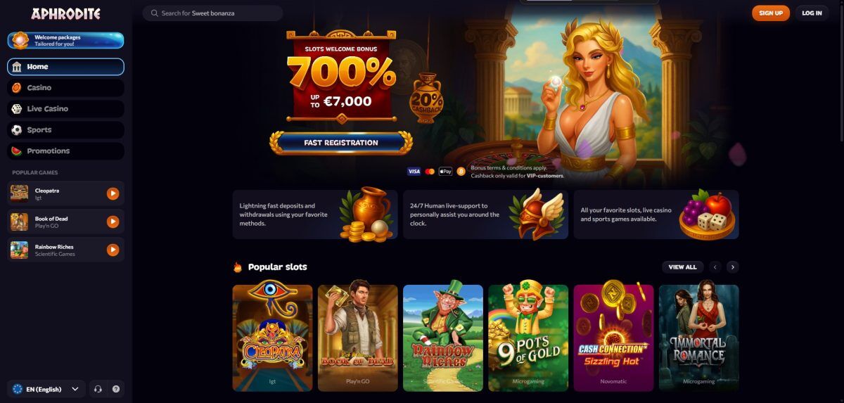 Aperçu de Aphrodite Casino