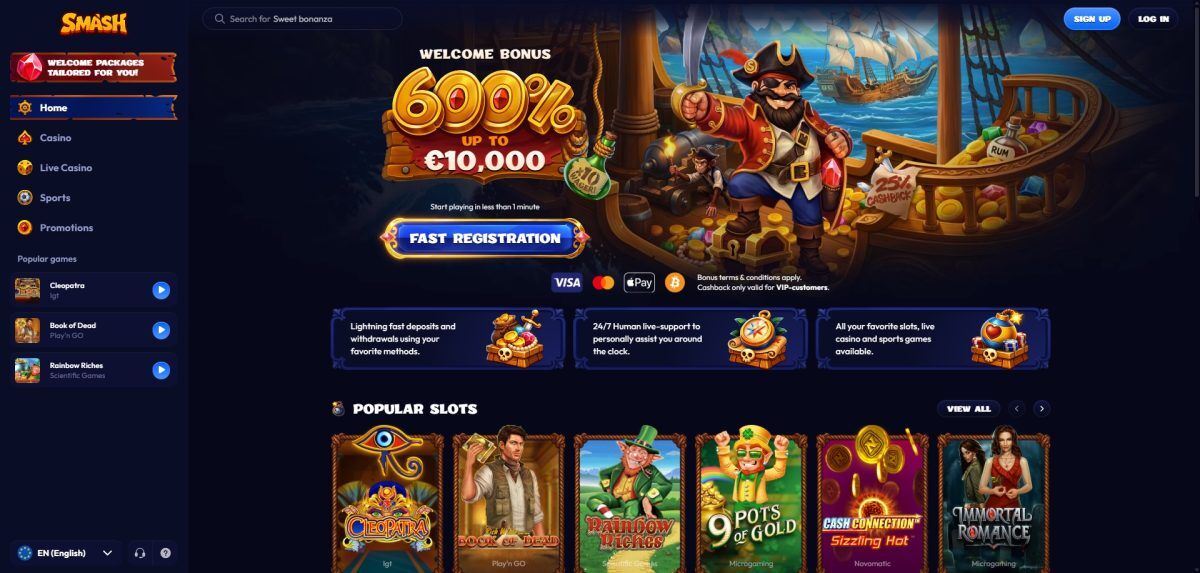 Aperçu de Smash Casino